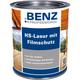 BENZ PROFESSIONAL HS-Lasur mit Filmschutz Holzschutzmittel, 0,75 l, Silbergrau