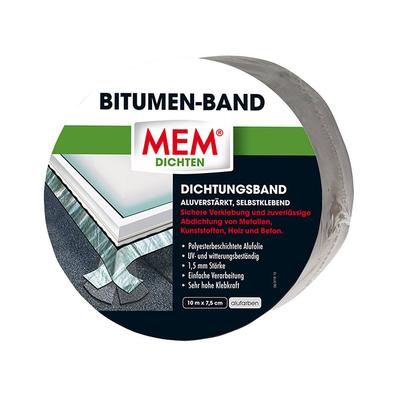 MEM Bitumen-Band alufarben, 10 m, 10 cm