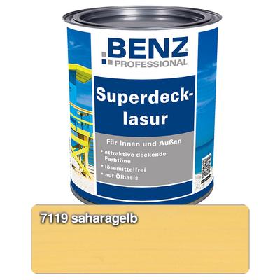 BENZ PROFESSIONAL Superdecklasur Holzschutzmittel, 2,5 l, Saharagelb Image