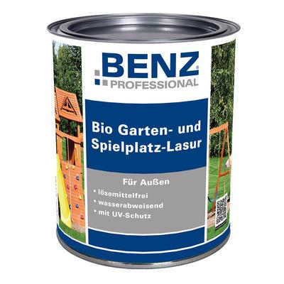 BENZ PROFESSIONAL Bio Garten- & Spielplatz-Lasur Holzschutzmittel, 0,75 l, Antikschwarz