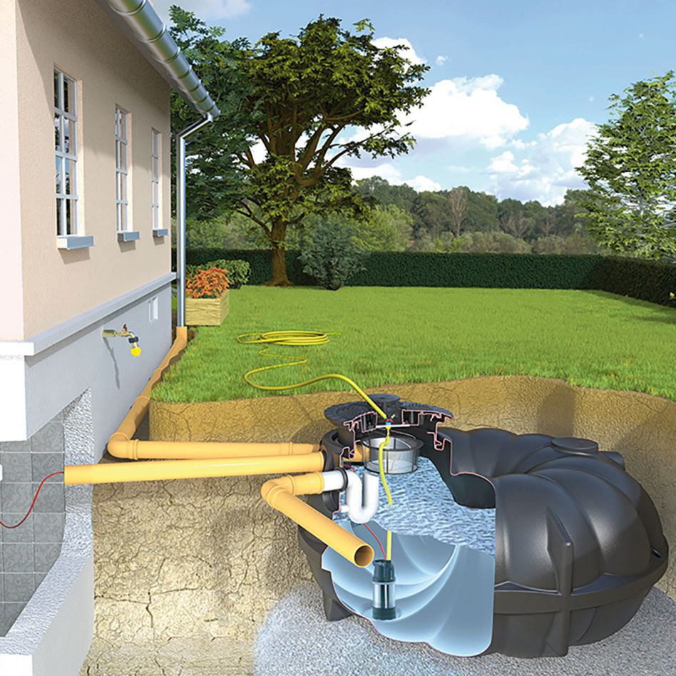 Rewatec NEO Basic Gartenanlage Zisterne, 10000 l