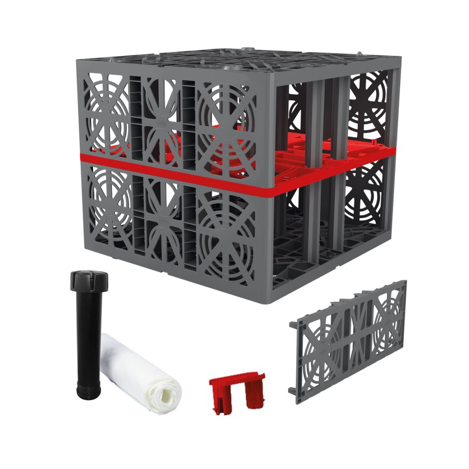 EcoBloc Komplettset, inkl. Zubehör, Reihenverbund Sickerschacht, 1680 L Image