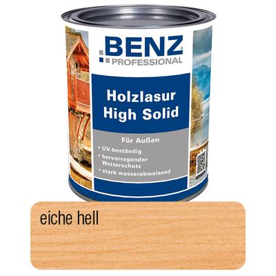 BENZ PROFESSIONAL Holzlasur High Solid Holzschutz, 0,75 l, Eiche Hell Image