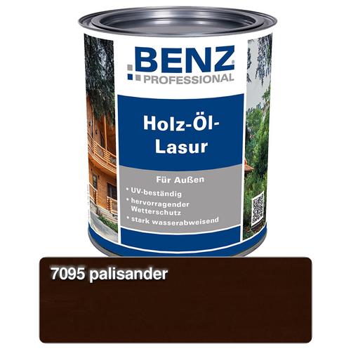 BENZ PROFESSIONAL Holz-Öl-Lasur Holzschutzmittel, 0,75 l, Palisander