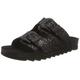 The White Brand Damen Buckle Glitter Peeptoe Sandalen, Schwarz (Black Black), 40 EU