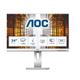 AOC X24P1/GR - 24 Zoll WUXGA Monitor, höhenverstellbar (1920x1200, 60 Hz, VGA, DVI, HDMI, DisplayPort, USB Hub) grau