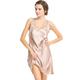 Sleepwear Forever Angel Women's 100% Pure Silk Gorgeous Dress Nightgown Light Taupe M