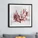 Breakwater Bay 'Sea Coral III' Oil Painting Print on Wrapped Canvas Paper in Red | 17.5 H x 17.5 W x 1.5 D in | Wayfair