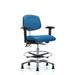 Blue Ridge Ergonomics Vinyl ESD Chair Upholstered/Metal | 34 H x 26 W x 26 D in | Wayfair NECR-MBCH-CR-T0-A1-CF-EG-ESDBLU