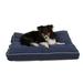 Carolina Pet Company Cashmere Top Pet Bed Polyester/Recycled Materials in White/Blue/Brown | 4 H x 36 W x 27 D in | Wayfair 012000 MF