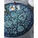 Blue 96 x 0.5 in Area Rug - RugPal Dauphine Oriental Lagoon Area Rug Polypropylene | 96 W x 0.5 D in | Wayfair 1858730