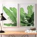 Bay Isle Home™ 'Palm Bay Diptych' by Bay Isle Home Framed Photograph on Paper in Green | 12" H x 8" W x 1.5" L | Wayfair