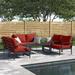 Lark Manor™ Analyssia 7 Piece Sofa Seating Group w/ Cushions Metal in Gray | Outdoor Furniture | Wayfair D2370EEC5EC74E9E8F14C5E24D172507
