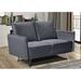 Mercer41 Mylinda 50.79" Velvet Square Arm Loveseat Velvet in Gray | 33.07 H x 50.79 W x 31.49 D in | Wayfair D77EBC2B998A4DC4A69F91C22D6194C7