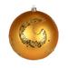 Vickerman 596807 - 4.75" Honey Gold Matte Sequin Swirl Ball Christmas Tree Ornament (4 pack) (N191737D)