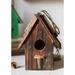 Rosalind Wheeler Wood Craft Bird's House Hanging Figurine Wood in Brown | 5.9 H x 5.9 W x 7.9 D in | Wayfair 72BC00EDD7A44B0D9887F5510CEFB6A1