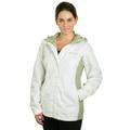 Columbia Women's Arcadia Ii Jacket Rain, White, Flint Grey, X-Small