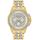 Bulova Men's Crystal Accented Gold-Tone Stainless Steel Bracelet Watch 43mm