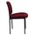 Comfort Burgundy Fabric Stackable Steel Side Reception Chair - Dark Red