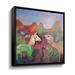 Ebern Designs Meilani the Camel & the Llama Graphic Art on Canvas in Red | 18 H x 18 W x 2 D in | Wayfair 8812F2FCC04F4E549FA14CA2CF3C8AE6