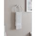 Mercer41 Chertsey Millbridge Wall-Mounted for Bathroom Towel Ring Metal in Gray | 1.65 H x 6.44 W x 5.91 D in | Wayfair