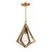 Birch Lane™ Kazu 1 - Light Unique/Statement Geometric Pendant in Yellow | 30 H x 12 W x 12 D in | Wayfair DBFDFAE6279B480EAE24680408CB3DA0