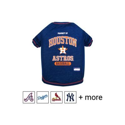 Pets First MLB Dog & Cat T-Shirt, Houston Astros, Medium