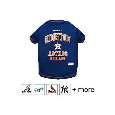 Pets First MLB Dog & Cat T-Shirt, Houston Astros, Medium