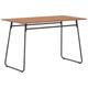 vidaXL Dining Table Brown 120x60x73 cm Solid Plywood Steel