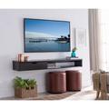 Zipcode Design™ Hilyard Floating TV Stand for TVs up to 65" Wood in Brown | 6.5 H in | Wayfair 81FEA4D1FCF04C8494347A4E988262DF