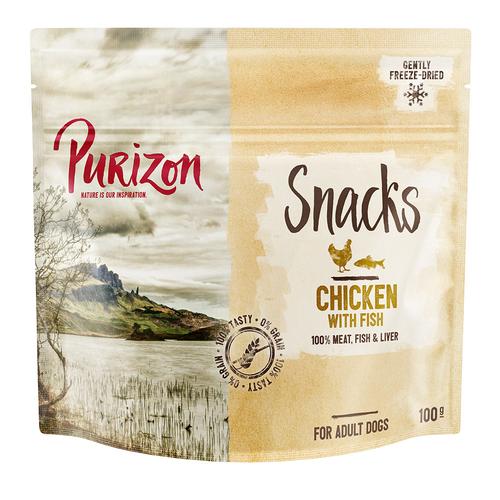 Purizon Snack Huhn mit Fisch – getreidefrei – 3 x 100 g