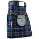 Traditional Scottish Highland Kilt 8 yards Acrylic Wool Kilt Out Fit Set 6pcs (32'', Pride of Scotland Tartan)