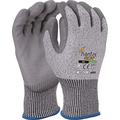 10 Pairs of HantexÂ® HX5PU Cut Resistant Level 5 Work Gloves Grey PU Palm Coated (9 / Large)