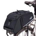 BTR Bicycle Rear Rack Pannier Bike Bag With Waterproof Cover & Cargo Net. 8 Litres. Black