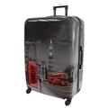 Rocklands London Lightweight 4 Wheel Hard Shell PC London Printed Luggage Suitcase Cabin Bag PC-05 (Large 29" (H79xW53xD32cm))