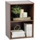 Iris Ohyama, Aufbewahrungsmöbel, Bücherregal, 2 feste Regale, Design,Multifunktional, Büro, Eingang, Schlafzimmer, Wohnzimmer - Basic Storage Shelf CX-2 - Braun