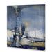 Ebern Designs 'Industrial Revolution 11 V1' - Wrapped Canvas Painting Print Canvas, Solid Wood in Blue/Brown/Gray | 10 H x 10 W x 1.5 D in | Wayfair