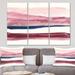 East Urban Home Shabby Elegance 'Patch of Dirty Pink II' Painting Multi-Piece Image on Canvas Metal in Blue/Pink | 40 H x 60 W x 1 D in | Wayfair