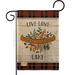 Breeze Decor Live Love Lake Nature Outdoor Impressions 2-Sided Polyester 19 x 13 in. Garden Flag in Brown | 18.5 H x 13 W in | Wayfair