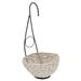 Red Barrel Studio® Artificial Morning Glory Hanging Basket Fabric in Brown/White | 33 H x 24 W x 24 D in | Wayfair FFD4E8F5E9AA44F79F06669B1CED0521