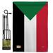 Breeze Decor Sudan 2-Sided Polyester 18.5 x 13 in. Flag Set in Black/Gray/Green | 18.5 H x 13 W in | Wayfair BD-CY-GS-108297-IP-BO-D-US15-BD