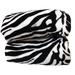 House of Hampton® Ferrer Modern Super Soft Zebra Animal Skin Blanket Polyester in Pink/White/Black | 80 W in | Wayfair