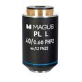 Obiettivo MAGUS 40HP 40/0,60 Plan L fase PHP2 /1,2 WD 3,5 mm
