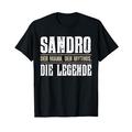 Vorname Sandro T-Shirt Geschenk Name Sandro
