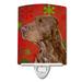 Caroline's Treasures Field Spaniel Snowflakes Holiday Christmas Ceramic Night Light Ceramic in Green | 6 H x 4 W x 3 D in | Wayfair SS4732CNL