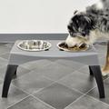 MidWest Homes for Pets Snap'y Fit Stainless Steel Food Bowl/Pet Bowl Metal/Stainless Steel (easy to clean) in Gray | 2 H x 5 W x 5 D in | Wayfair