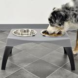 MidWest Homes for Pets Snap'y Fit Stainless Steel Food Bowl/Pet Bowl Metal/Stainless Steel (easy to clean) in Blue | 2 H x 5 W x 5 D in | Wayfair