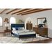 Corrigan Studio® Bullen Platform Bed Upholstered/Polyester in Blue/Brown | 48.23 H x 63.25 W x 88.25 D in | Wayfair