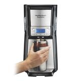 Hamilton Beach® Stainless Steel 12 Cup Dispensing Coffee Maker Plastic in Black/Gray | 15.16 H x 11.03 W x 8.19 D in | Wayfair 48465