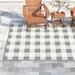 Gray/White 101.97 x 0.12 in Indoor/Outdoor Area Rug - Sand & Stable™ Lyle Plaid Gray/Ivory Indoor/Outdoor Area Rug, | 101.97 W x 0.12 D in | Wayfair